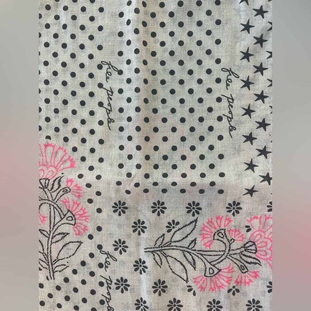 Free People Tote Reusable Linen Bag New without Tags - Picture 3 of 9